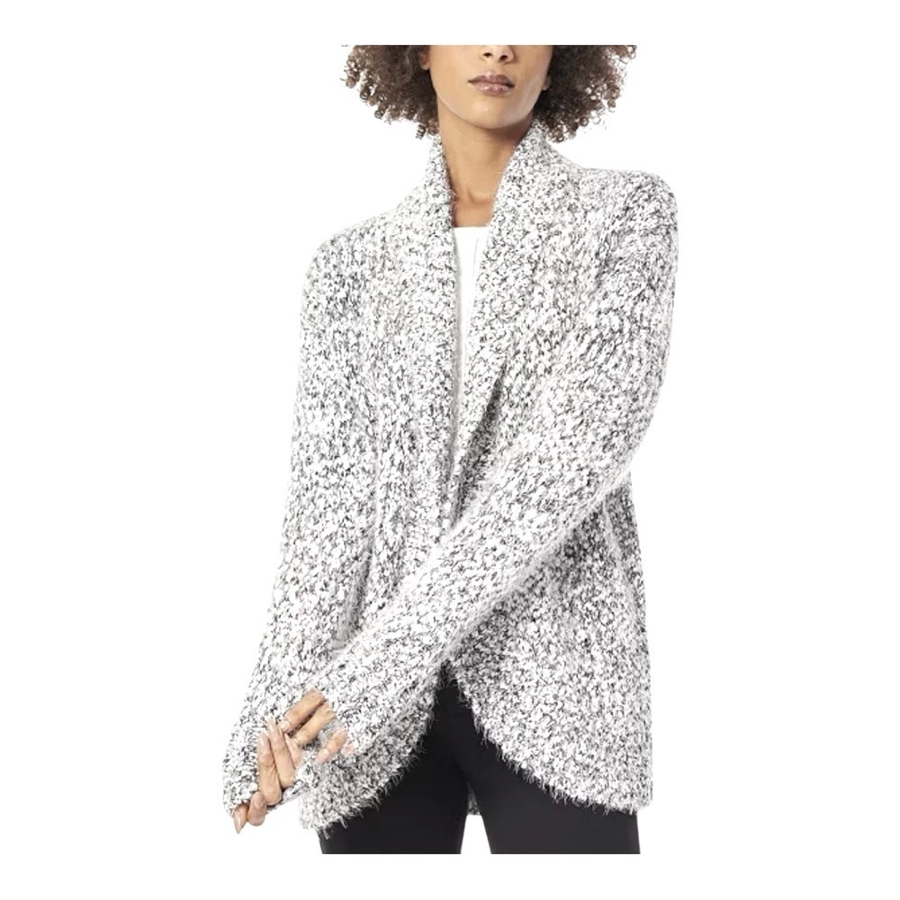 Kensie Eyelash Textured Cardigan Sweater size L
